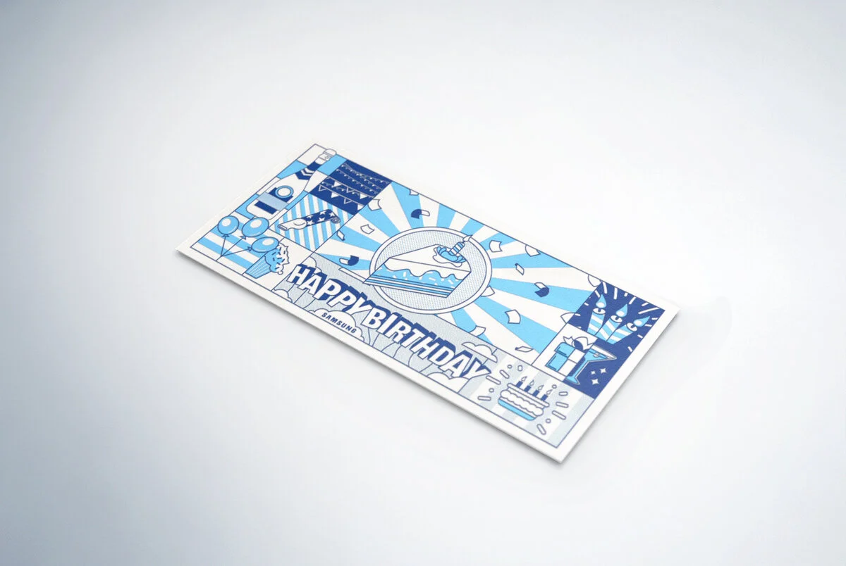 Birthday card mockup